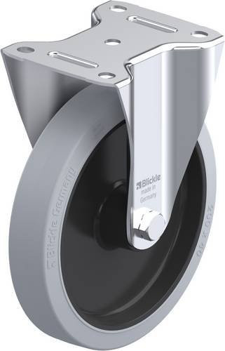 Blickle Bockrolle B-POEV 201XR-SG in Schwarz, Blau oder Grau mit 200 mm Rad-Durchmesser und 400 kg Tragfähigkeit - Bild 1