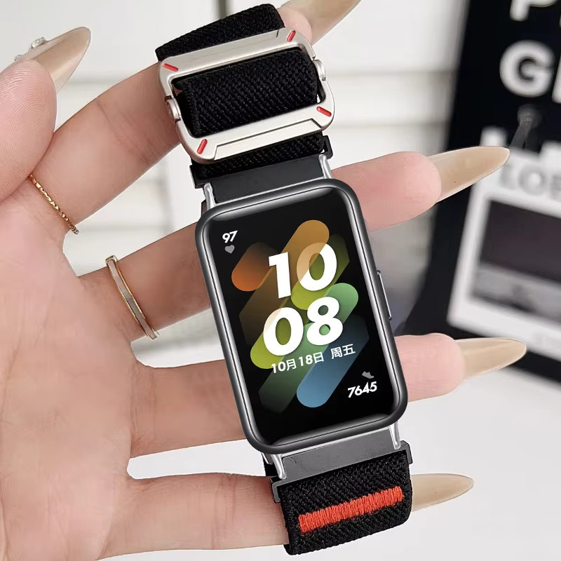 CAOWTAN Uhrenarmband Nylon, Samsung Galaxy Watch Fit 3, Unisex - Bild 3