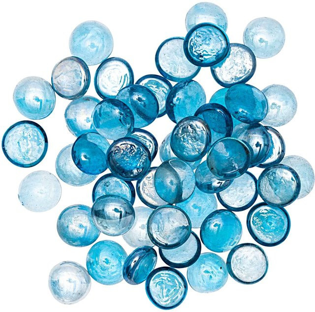 idee. Creativmarkt Glasnuggets Blau Irisierend, 700g - Bild 1