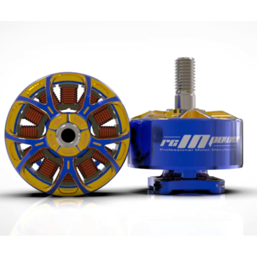 Rcin Power AOS Supernova 2207 1980kv FPV Bürstenloser Motor Blau, kompatibel mit 5 Zoll Propellern für RC FPV Renn Drohnen - Bild 1