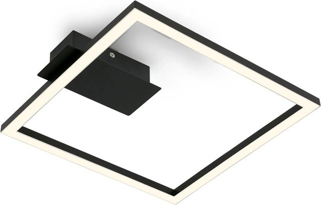 Brilo LED-Deckenleuchte Nici in Schwarz mit warmweißem Licht, B/T: 26,5 x 25 cm - Bild 1