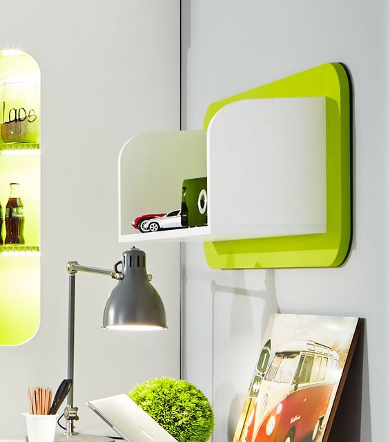 Modernes Paneelregal Rudolf MAX-I mit Rückwand, weiß - Bild 1