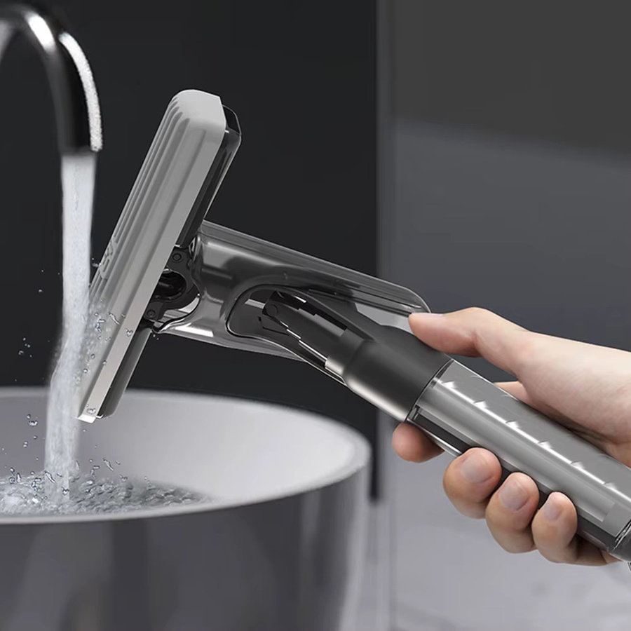 Untior Mini Squeeze Spray Mop in Grau für die Reinigung von Küche, Auto, Schreibtisch und Glas - Bild 4