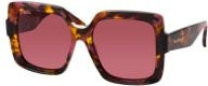 Max Mara MM 0088 55S Sonnenbrille, Vollrand, quadratisch, Kunststoff, Damen, braun, rot - Bild 1