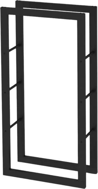 DELUKE Kaminholzregal KEOP aus Metall in Schwarz, B/T/H: 60 x 25 x 125 cm - Bild 1