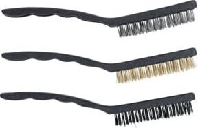 BGS Do it yourself Bürsten-Satz 3-teilig in Schwarz mit Messingborsten, Durchmesser: 225 mm - Bild 1