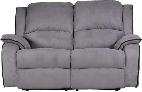 Vente-unique Relaxsofa Hernani aus Microfaser in Grau, Breite: 158 cm
