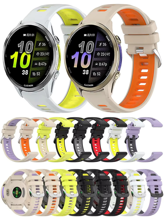 Garmin Uhrenarmband Silikon, zweifarbig, Unisex - Bild 4