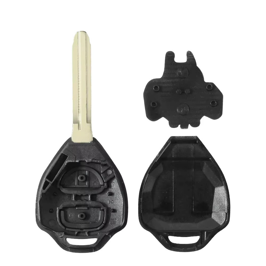 Keyyou Remote Auto Schlüssel Gehäuse mit 2 Tasten in Schwarz für Toyota Corolla Camry Rav4 Avalon Matrix Venza Yaris Hiace Hilux - Bild 2