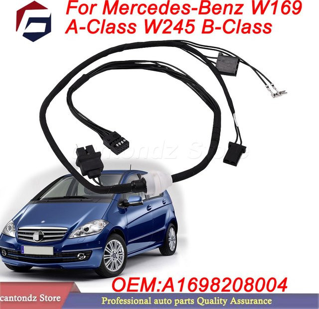 SECPZ Außenspiegel-Kabelbaum für Mercedes-Benz W169 A-Klasse und W245 B-Klasse, Kabelsatz in Schwarz, A1698208004 - Bild 1