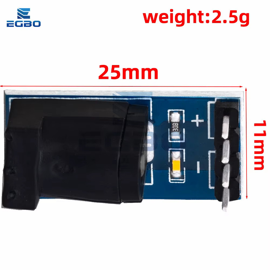 EGBO 5er Set DC-005 DC Jack Buchse Stecker Netzteil Modul für Arduino, Schwarz, 5,5 x 2,1 mm - Bild 2