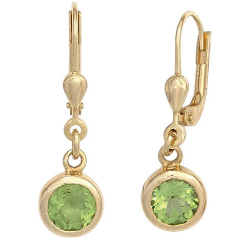 Colfem Ohrringe 585 Gelbgold, Peridot, grün - Bild 1