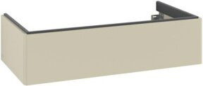 V&B Waschtischunterschrank Antao mit Auszugsbeleuchtung, Grau lackiert, B/T/H: 98,8 x 25,6 x 49,3 cm - Bild 1