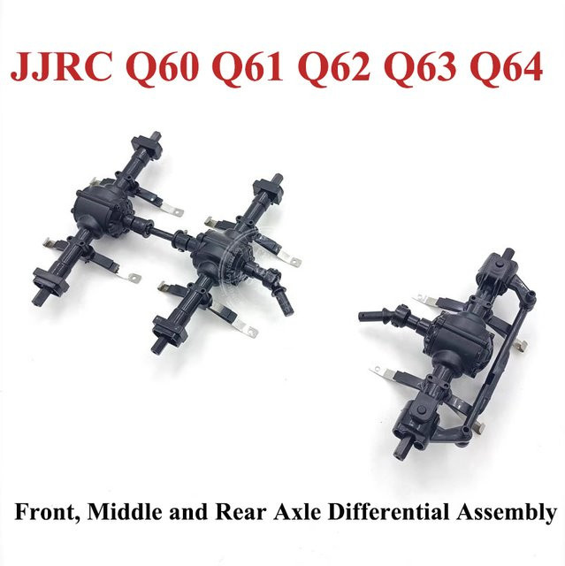 JJRC RC Autoteile Vorder- und Hinterachsbaugruppe mit Differential 4WD - Bild 1