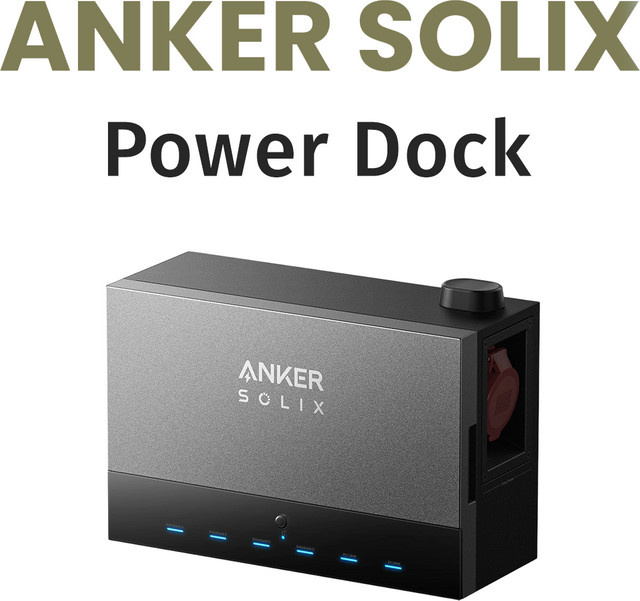 Anker SOLIX Power Dock Multisystem in Grau mit bis zu 64,4 kWh Kapazität - Bild 1