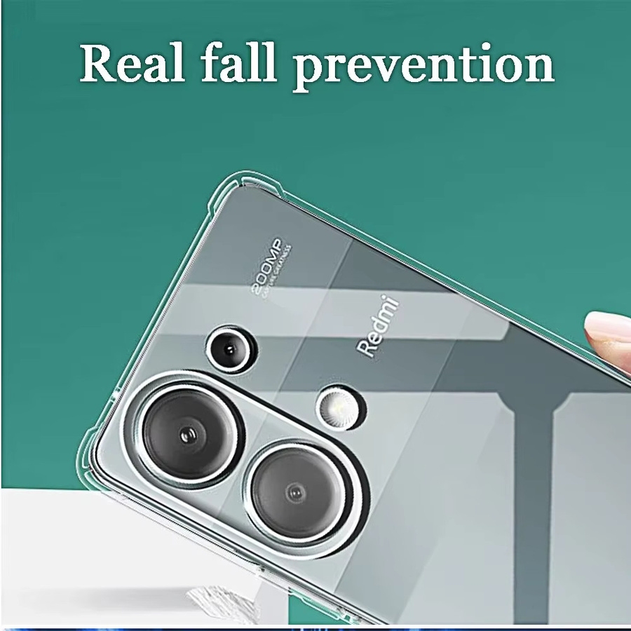 Xiaomi Original TPU Schutzhülle für Redmi Note 13 4G und Redmi Note 13 Pro Plus 5G in Transparent - Bild 4