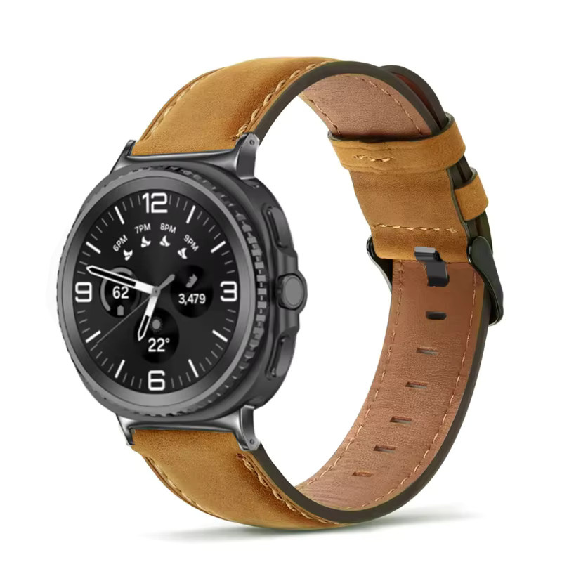 Uhrenarmband Leder, Samsung Galaxy Watch 8, braun, Unisex - Bild 2