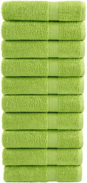 vidaXL Premium-Handtücher SOLUND, 10er Set, Apfelgrün, Baumwolle, 600 g/m², Breite: 50 cm, Länge: 100 cm - Bild 1