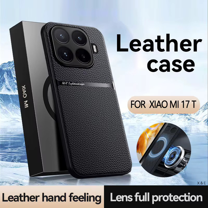 Magnetische PU-Leder Schutzhülle für Xiaomi Mi 15T und 17T Pro 5G in Schwarz oder Blau - Bild 2