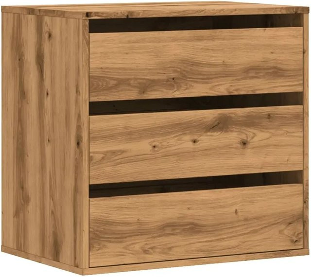 vidaXL Kommode in Artisan-Eiche Braun aus Holzwerkstoff, B/T/H: 60 x 41 x 58 cm - Bild 1