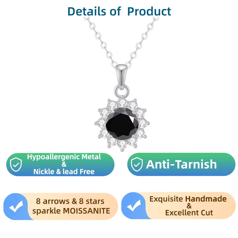 LAMVOICE Halskette, Moissanit, Silber, Damen - Bild 2
