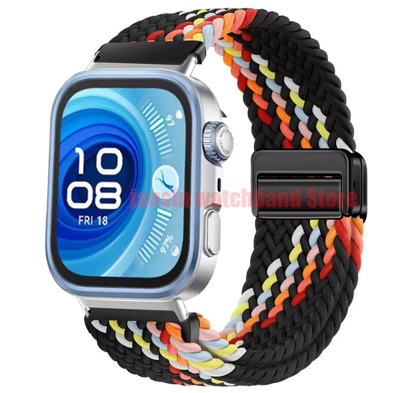 jansin Uhrenarmband Nylon, Magnetisch, Multicolor, Unisex, Huawei Watch Fit 5 Pro/4/3 - Bild 5