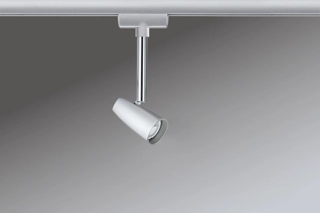 Paulmann URail Barelli Spot Leuchte für Hochvolt-Schienensystem, GU10, dimmbar, Chrom matt - Bild 1