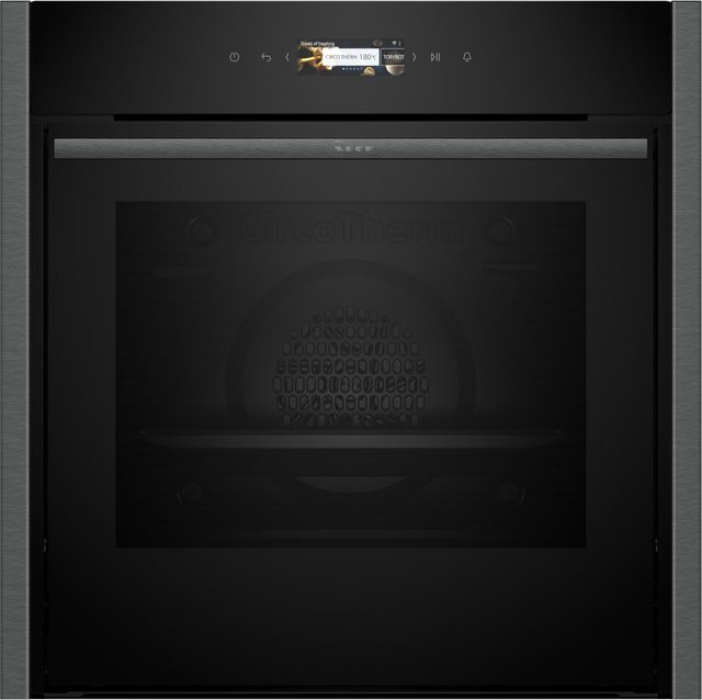 Neff Einbaubackofen B44CR71G0K in Graphit mit WLAN, Pyrolyse-Selbstreinigung und Pizza-Stufe - Bild 1