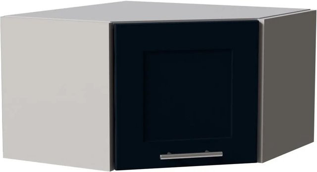 Feldmann-Wohnen Eckhängeschrank Oslo in Grau und Indigo Matt, B/T/H: 60 x 36 x 60 cm - Bild 1