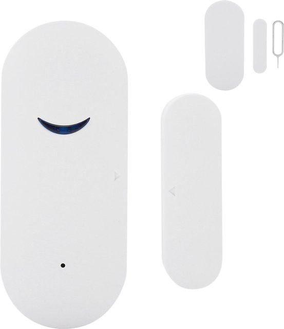 Neoglint Intelligenter WIFI Tür-Fenster Magnetsensor mit Echtzeit-Alarm für Tuya Smart App, Weiß - Bild 1