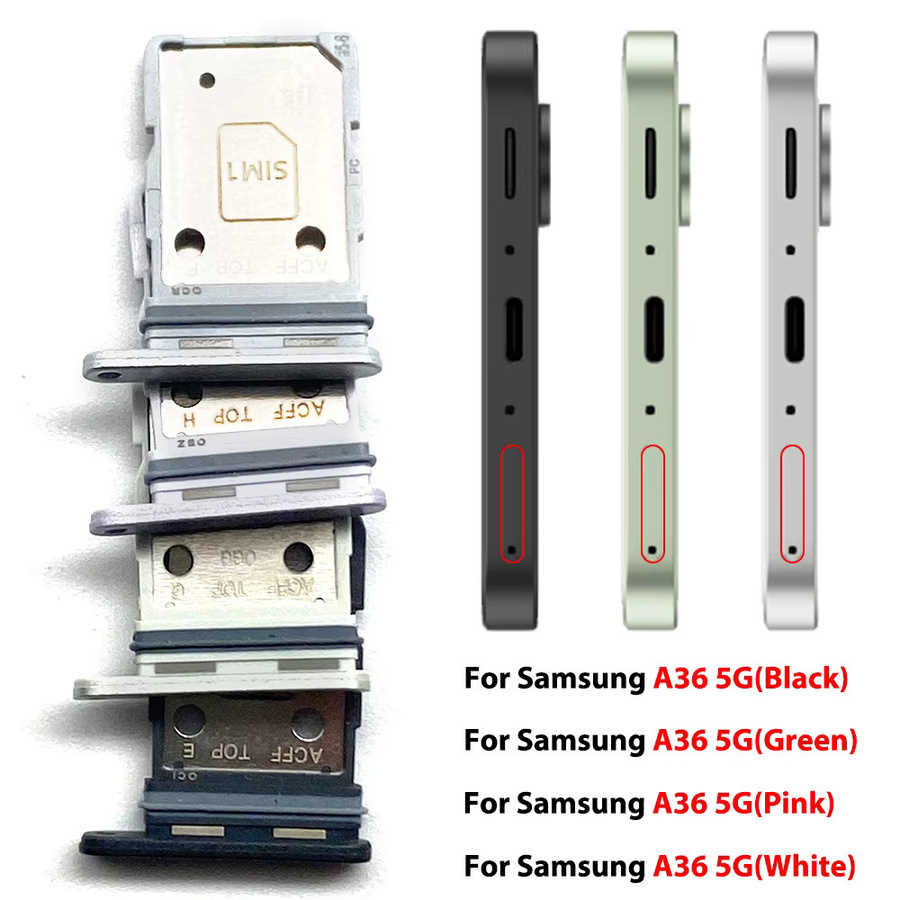 Dual-SIM-Kartenhalter für Samsung A17 4G, A26 5G und A36 5G als Micro-Nano-SIM Ersatzteil Schublade - Bild 3