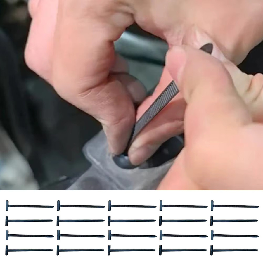 Shunmaii Nylon-Kabelbinder Set, robuste selbstsichernde Universal-Kabelbinder mit Schnallenbefestigung für Innen und Außen, 100 oder 200 Stück - Bild 2