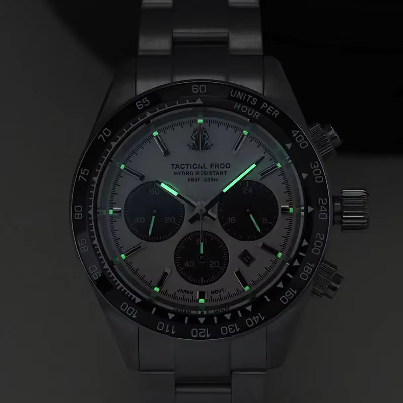 Tactical Frog Fashion Chronograph, Quarz, Edelstahl, Saphirglas, Herren - Bild 3