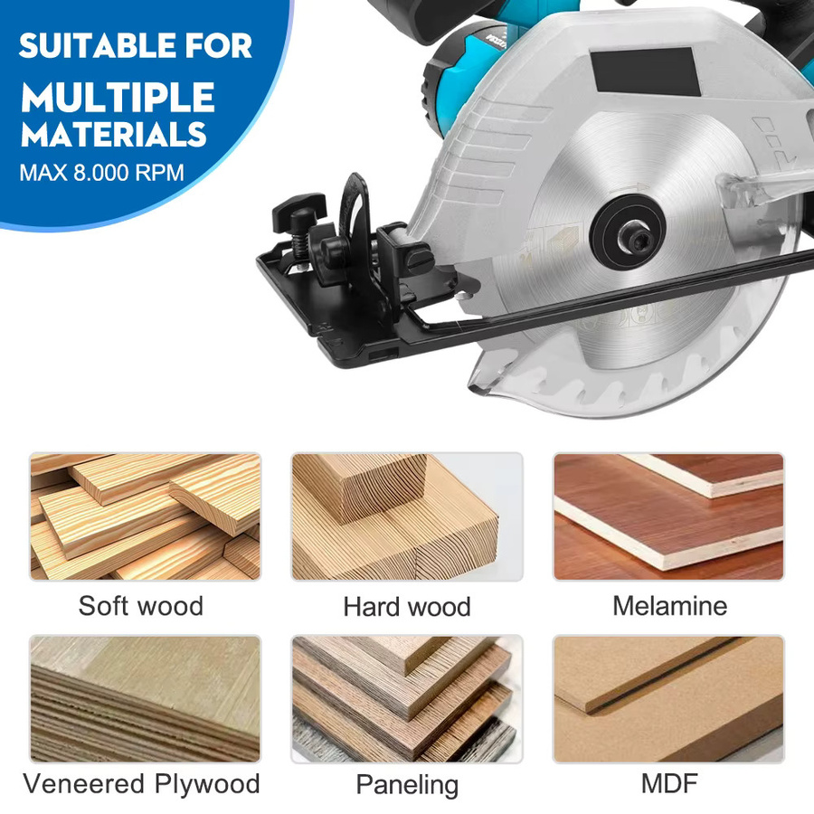 CMCP Mini Kreissäge Klinge TCT Sägeblatt für Holz und Kunststoff, Durchmesser: 85 mm, Farbe: Silber - Bild 2
