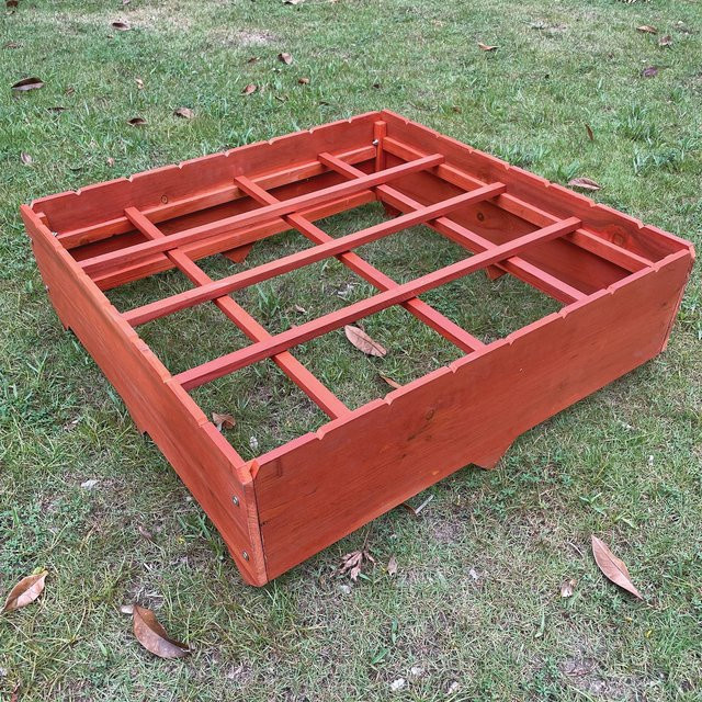 NYVI Pflanzbeet NYVIGreen Gartenbeet mit Unkrautvlies, Rot, B/T: 80 x 80 cm - Bild 1