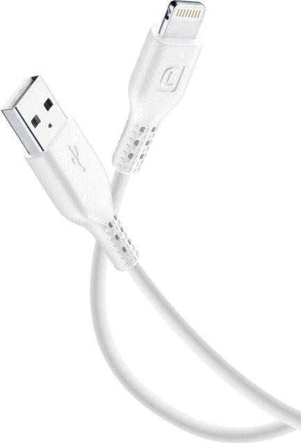 CellularLine USB 2.0 auf Lightning Datenkabel MFi in Weiß, Länge: 0,6 m - Bild 1