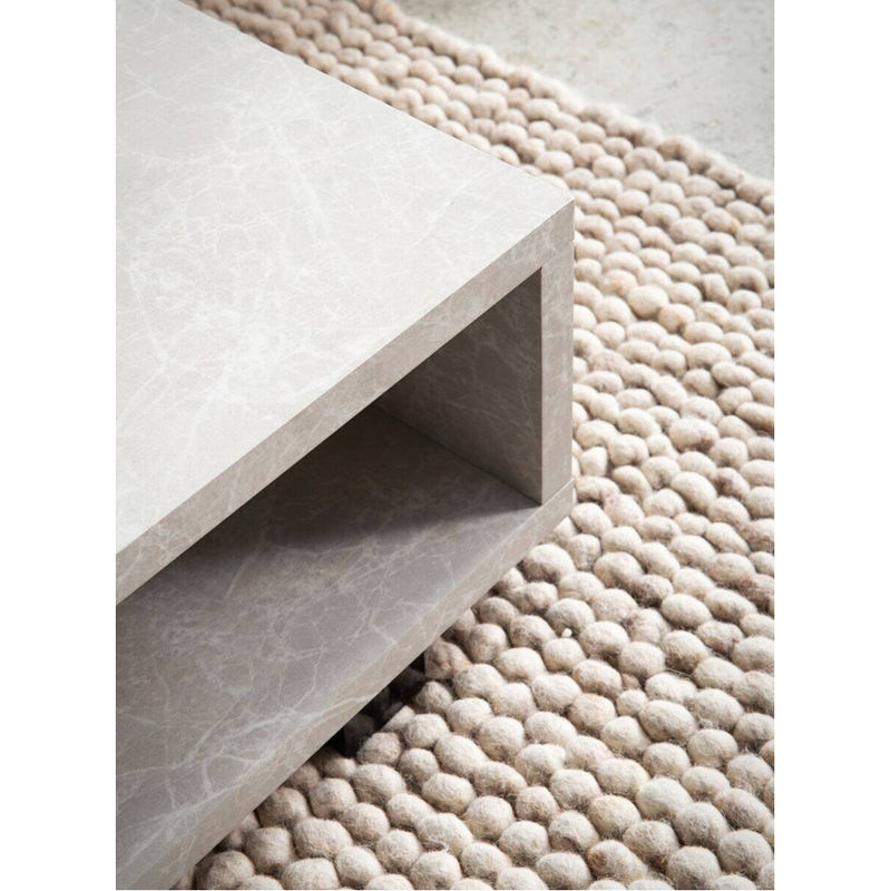 Moderner Couchtisch in Sand, rechteckig, B/H/T: 100 x 25 x 50 cm - Bild 2