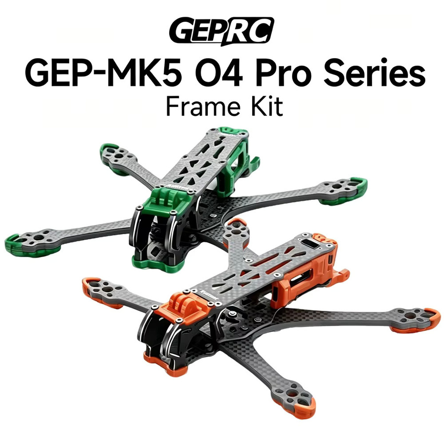 GEPRC MK5 GEP-MK5 O4 Pro DC Drohnenrahmen-Kit aus Carbonfaser für DJI O4 Air Unit Pro in Green und Multicolour - Bild 2