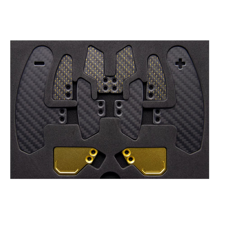 Fanatec Podium Advanced Paddle-Modul in Schwarz aus Kohlefaser und Aluminiumlegierung mit magnetischen Schalthebeln und Hall-Sensoren - Bild 3