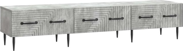 vidaXL TV-Schrank modern in Betongrau aus MDF, B/T/H: 147 x 34,5 x 30 cm - Bild 1