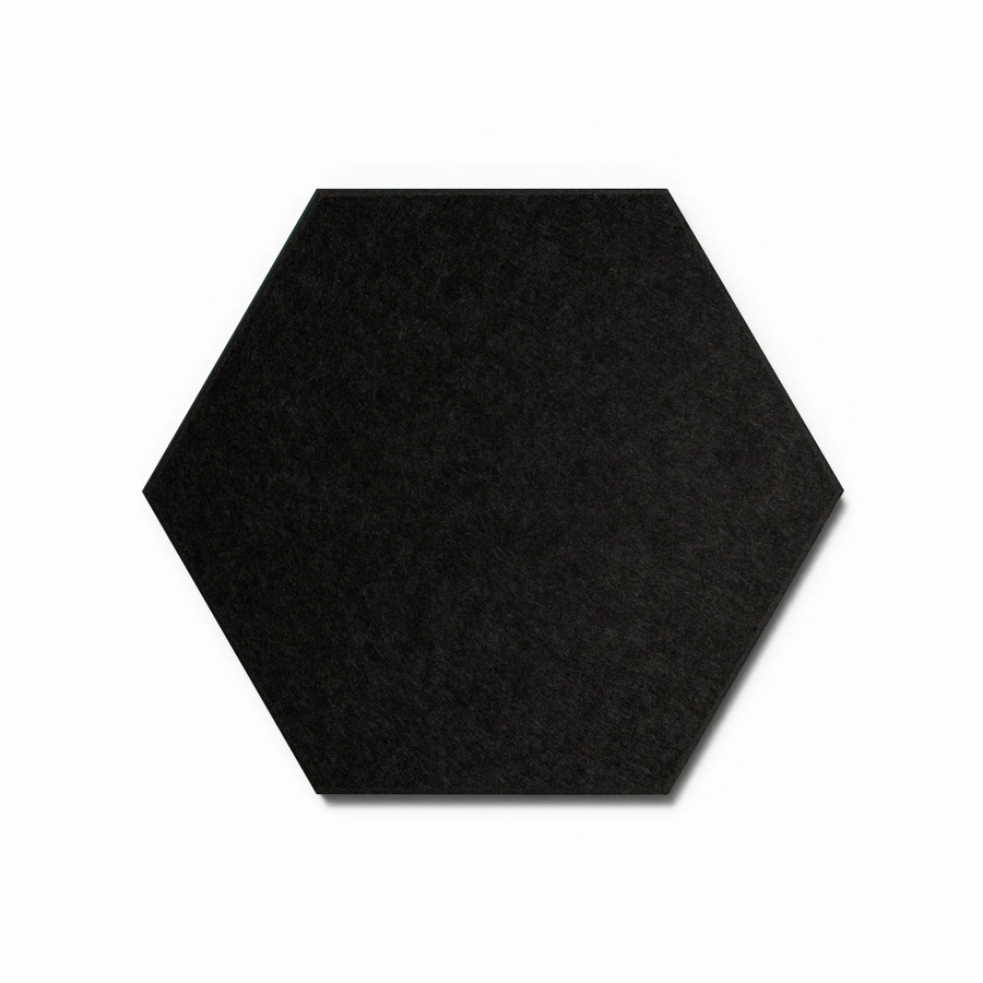 Denpanels Designpaneele Hexagon aus Filz in Schwarz, 3 Stück, B/H: 50 x 50 cm - Bild 2