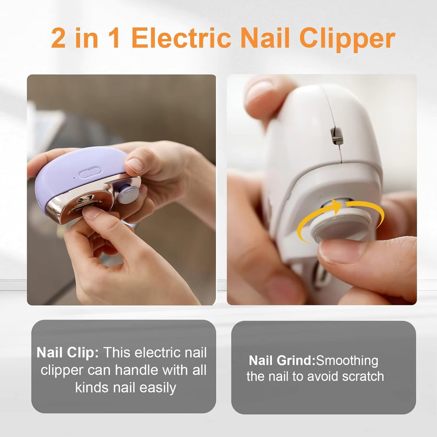 LULAA Elektrischer Nagelknipser, 2-in-1, Unisex, für Füße - Bild 2