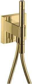 Hansgrohe Axor Starck Organic Duschsystem mit Stabhandbrause 2jet in Poliert Gold, B/B/H: 120 x 120 mm - Bild 1