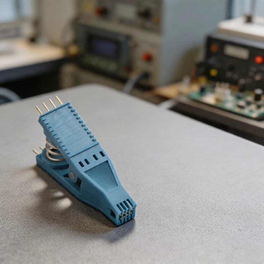 5250 SOIC 8-Pin Testclip Vergoldeter Federklemmenadapter für EEPROM Tacho Cluster Programmierbuchse in Blau - Bild 3