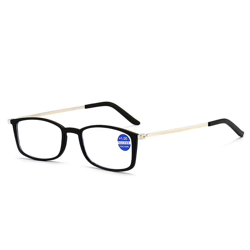DIXSG Lesebrille, Vollrand, Metall, black, Unisex - Bild 1