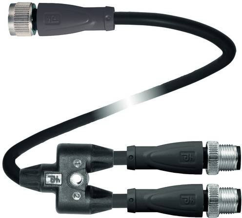 Pepperl+Fuchs Sensor- und Aktor-Verteiler mit Adapter, Schwarz, Polzahl: 3, 3 - Bild 1
