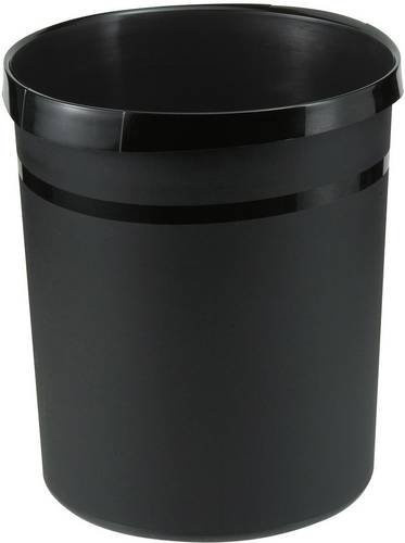 HAN Papierkorb GRIP KARMA aus Recycling-Kunststoff in Schwarz mit 18 l Fassungsvermögen - Bild 1