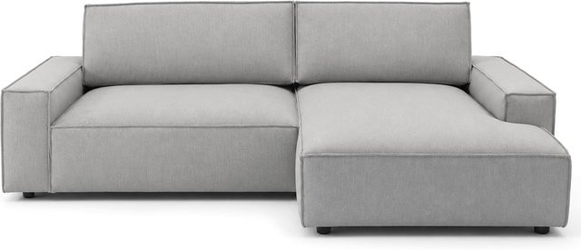 AMD Möbel XXL Ecksofa Sherwood in Leinenoptik, grau, B/T/H: 284 x 195 x 90 cm - Bild 1