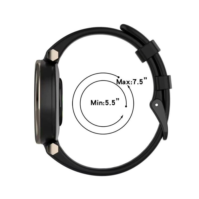 Garmin Uhrenarmband Silikon, Schwarz, Garmin Lily - Bild 1