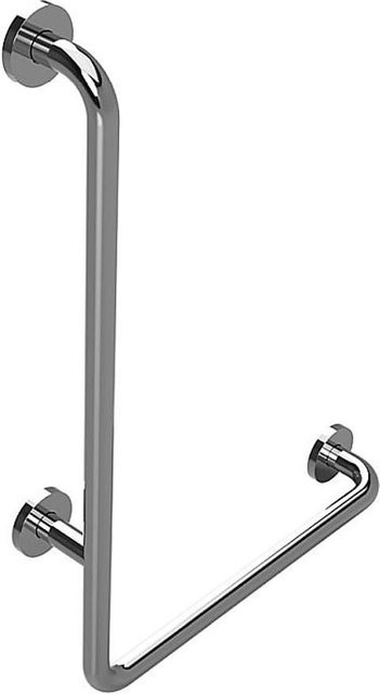 Brillantbad BELP Haltegriff Links Edelstahl poliert in Silber, B/T/H: 63,0 x 6,8 x 11,0 cm, 120 kg Traglast für Bad und WC - Bild 1